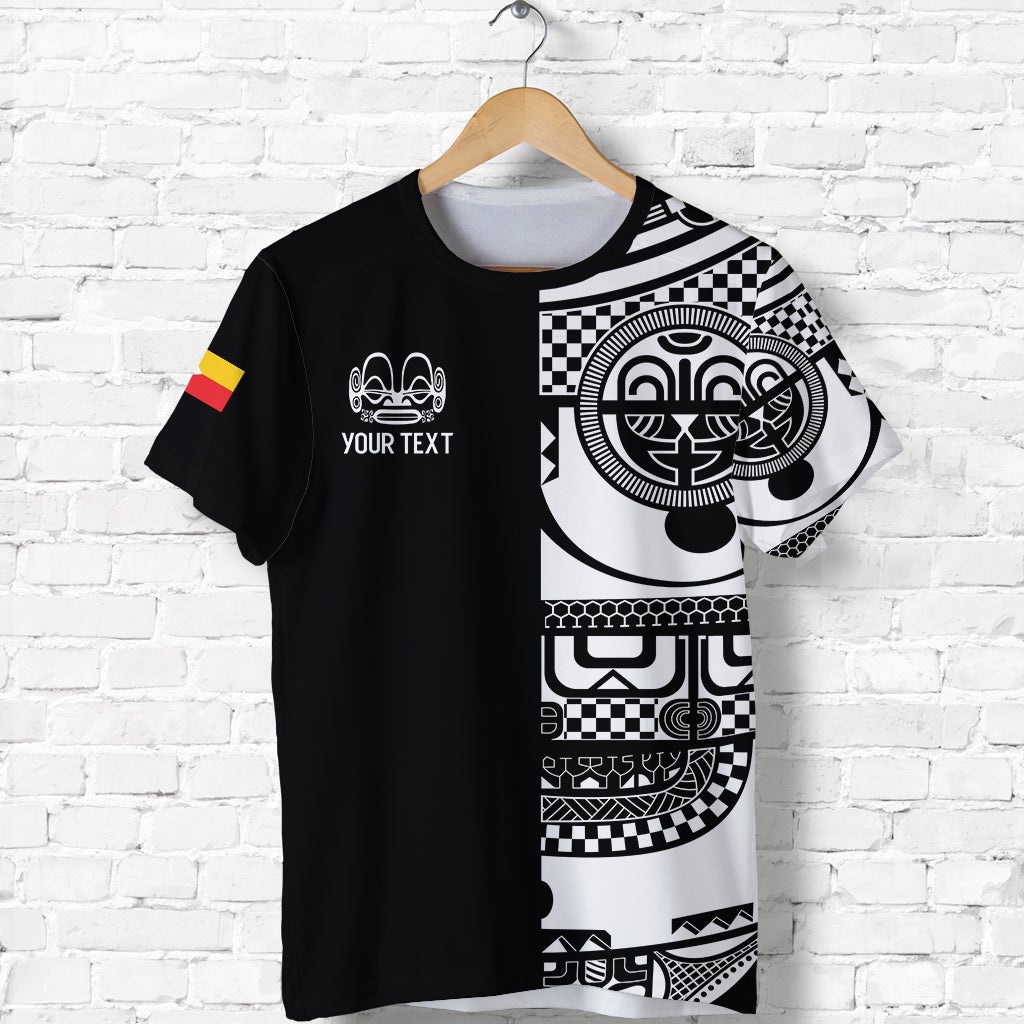 Custom Marquesas Islands Tiki T Shirt Marquesan Tattoo LT13 - Wonder Print Shop