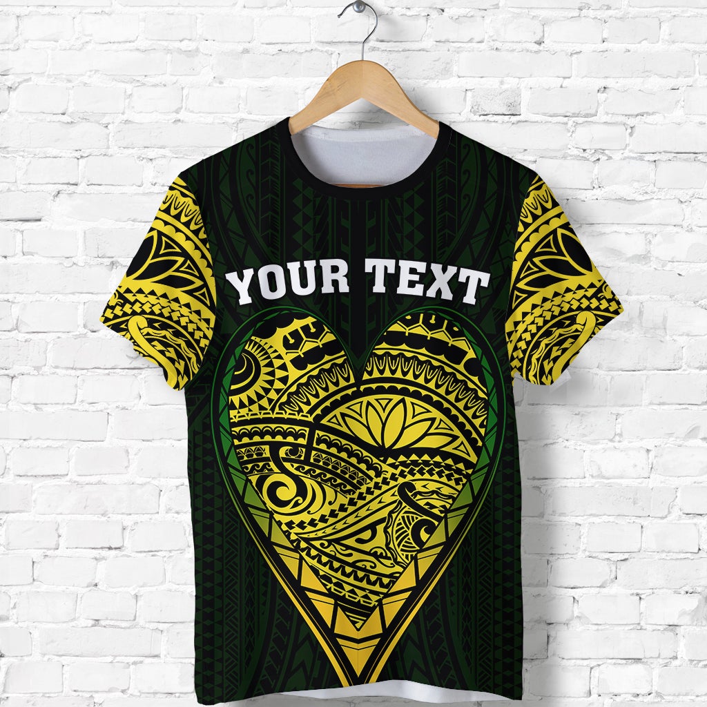 Custom Cook Islands T Shirt Pattern Always In My Heart LT13 - Wonder Print Shop