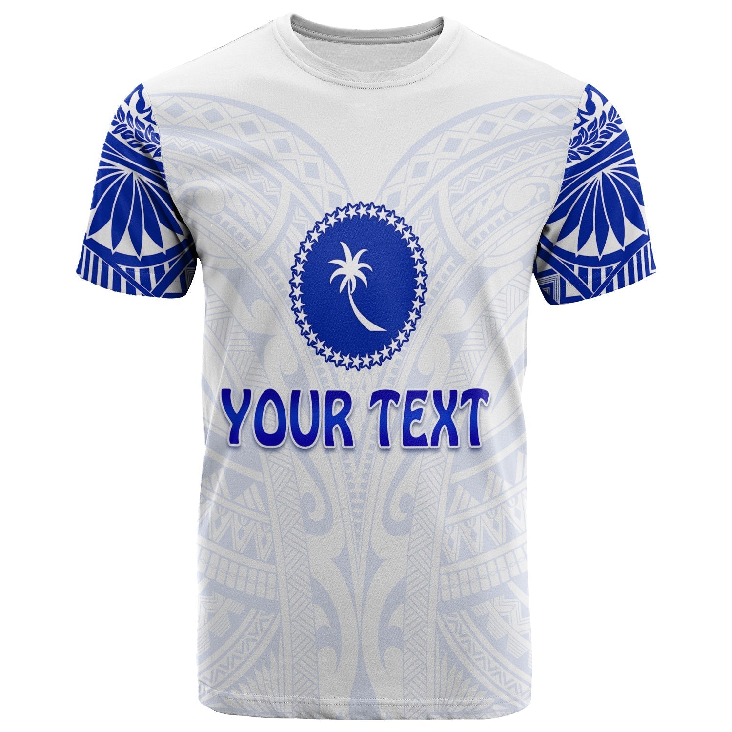 custom-personalised-chuuk-t-shirt-micronesia-simple-pattern-white