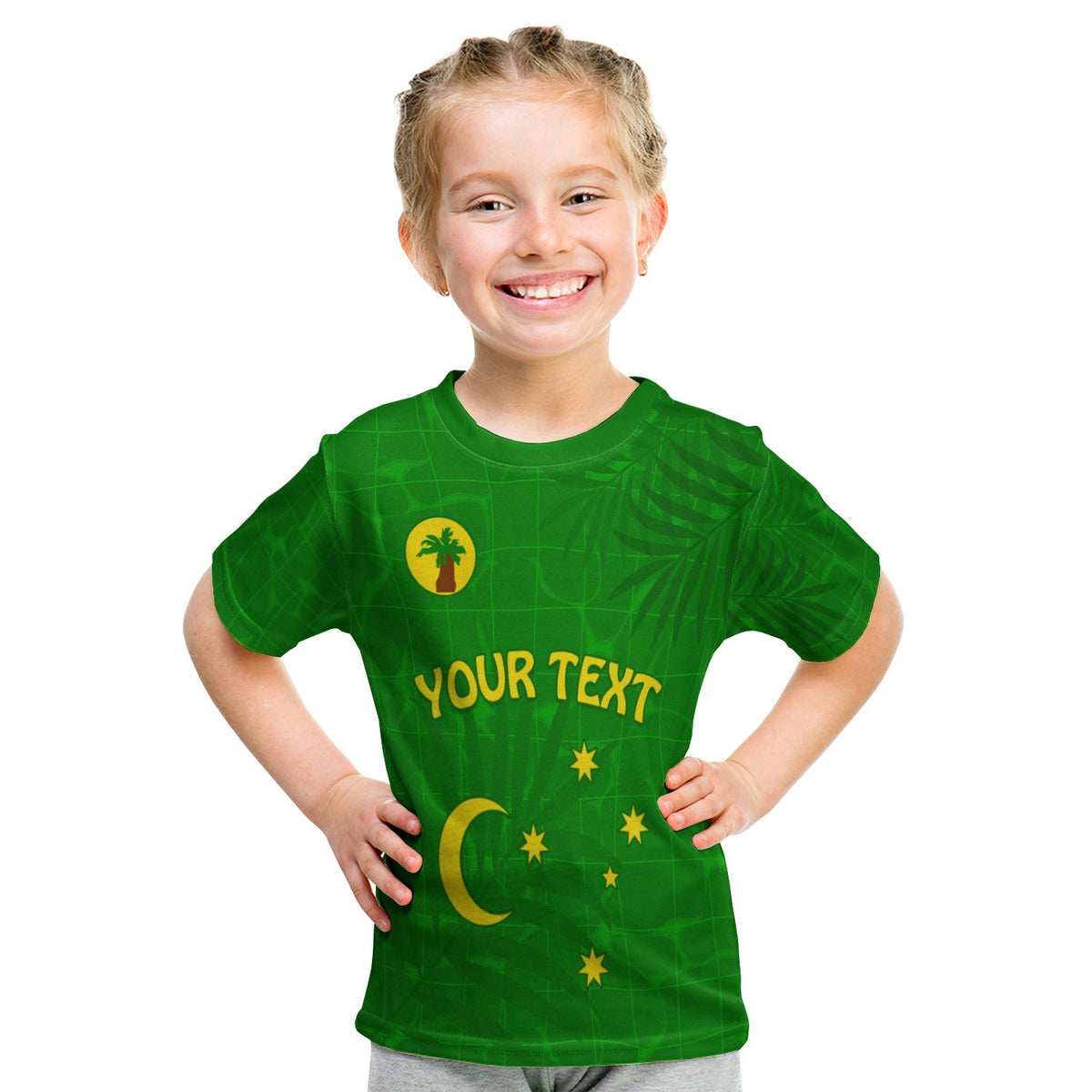 Custom Cocos (Keeling) Islands T Shirt KID Proud Flag Unique LT13 - Wonder Print Shop
