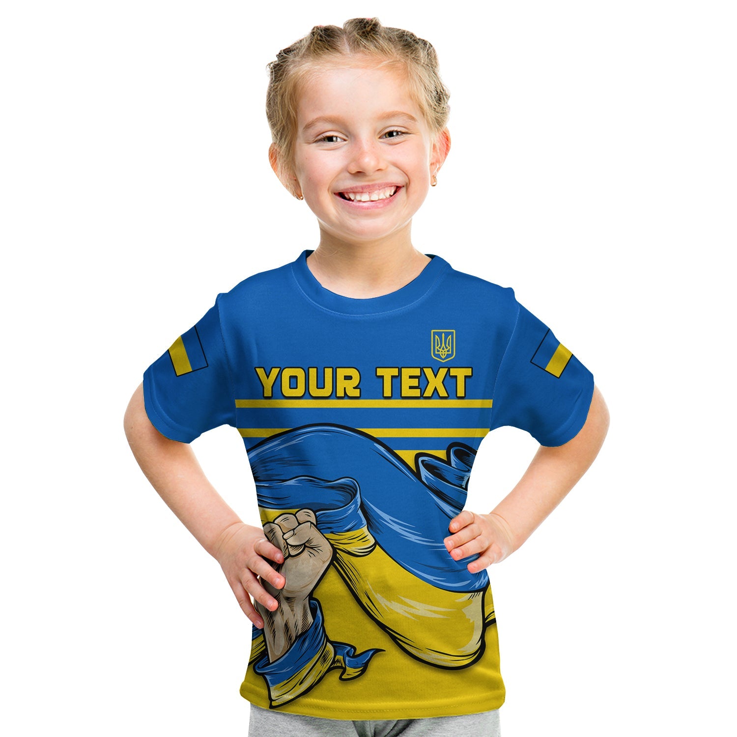 custom-personalised-ukraine-t-shirt-kid-strong-ukrainian