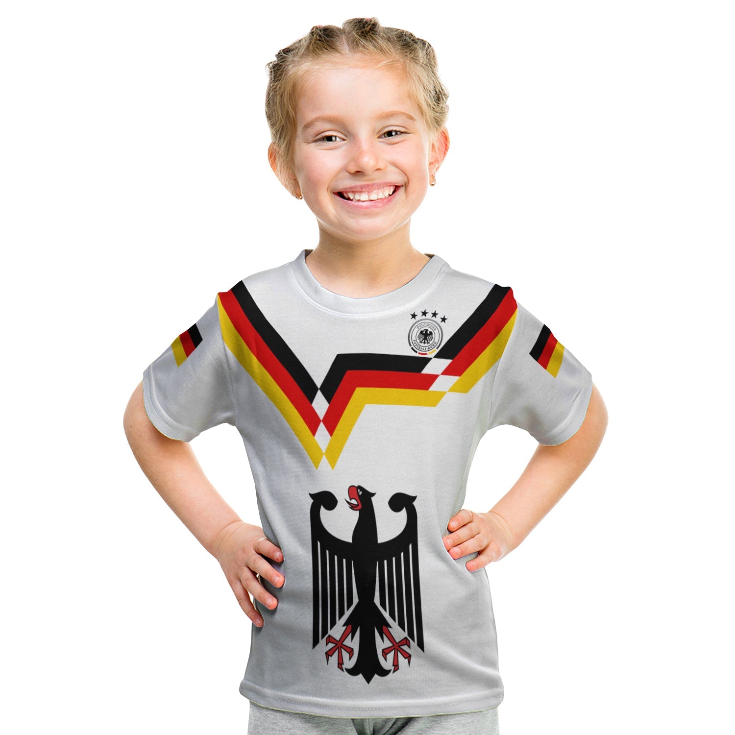 Germany Football T Shirt KID Deutschland 2022 Style LT13 - Wonder Print Shop