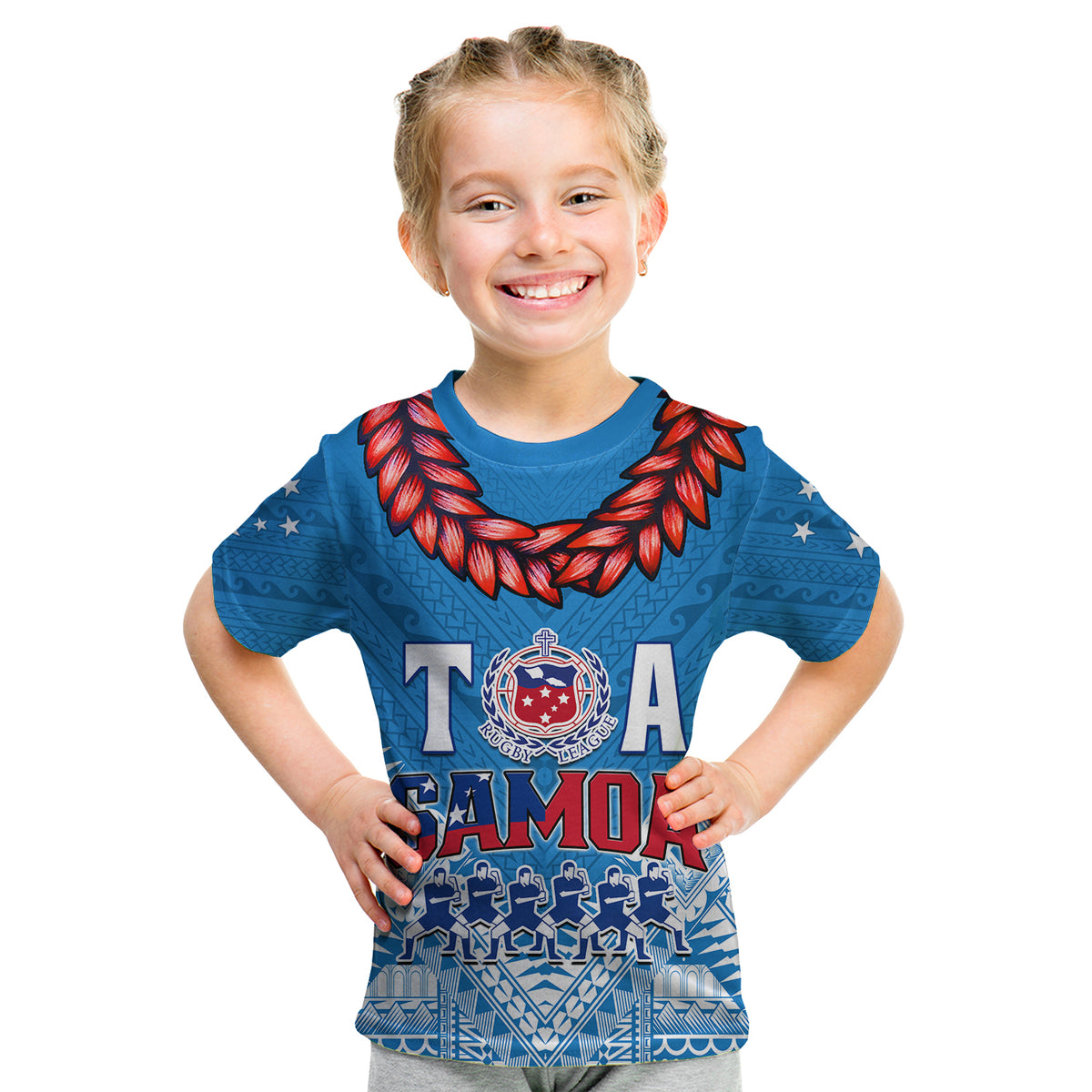 Toa Samoa Rugby T Shirt Manu Siva Tau Style Ulafala LT13 - Wonder Print Shop