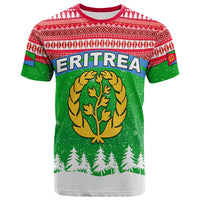 Eritrea T Shirt Merry Christmas Mix African Pattern LT13 - Wonder Print Shop