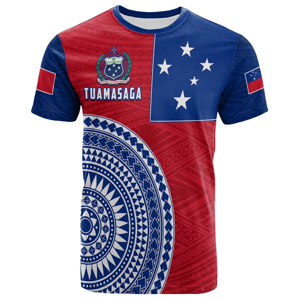 Tuamasaga Samoa T Shirt Polynesian Pattern LT13 - Wonder Print Shop