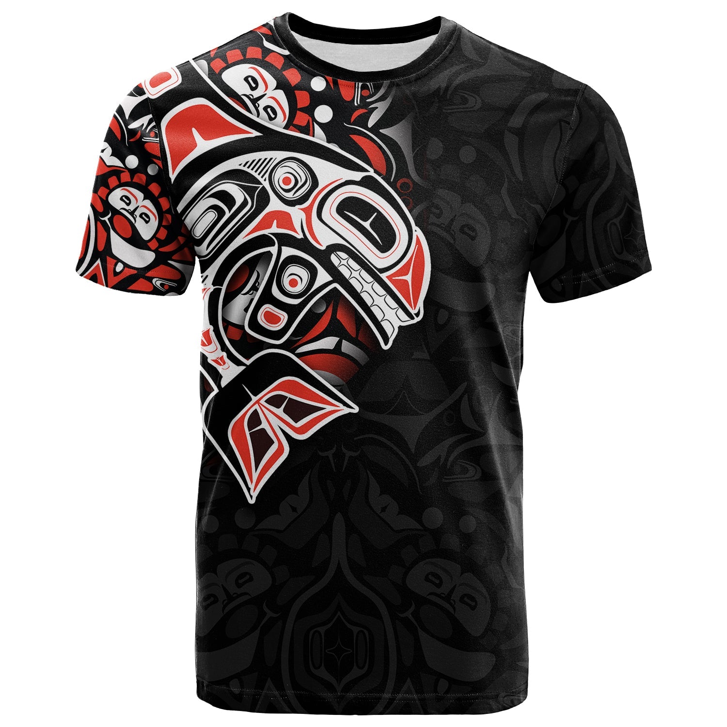 Custom Canada Haida T Shirt Killer Whale LT6 - Wonder Print Shop