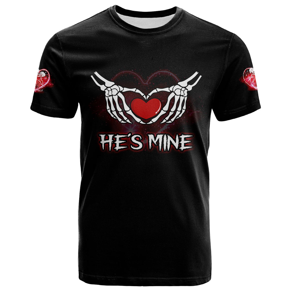 Love You To Death Skull Forever Love Couple All Over Print T Shirt LT13 - Wonder Print Shop