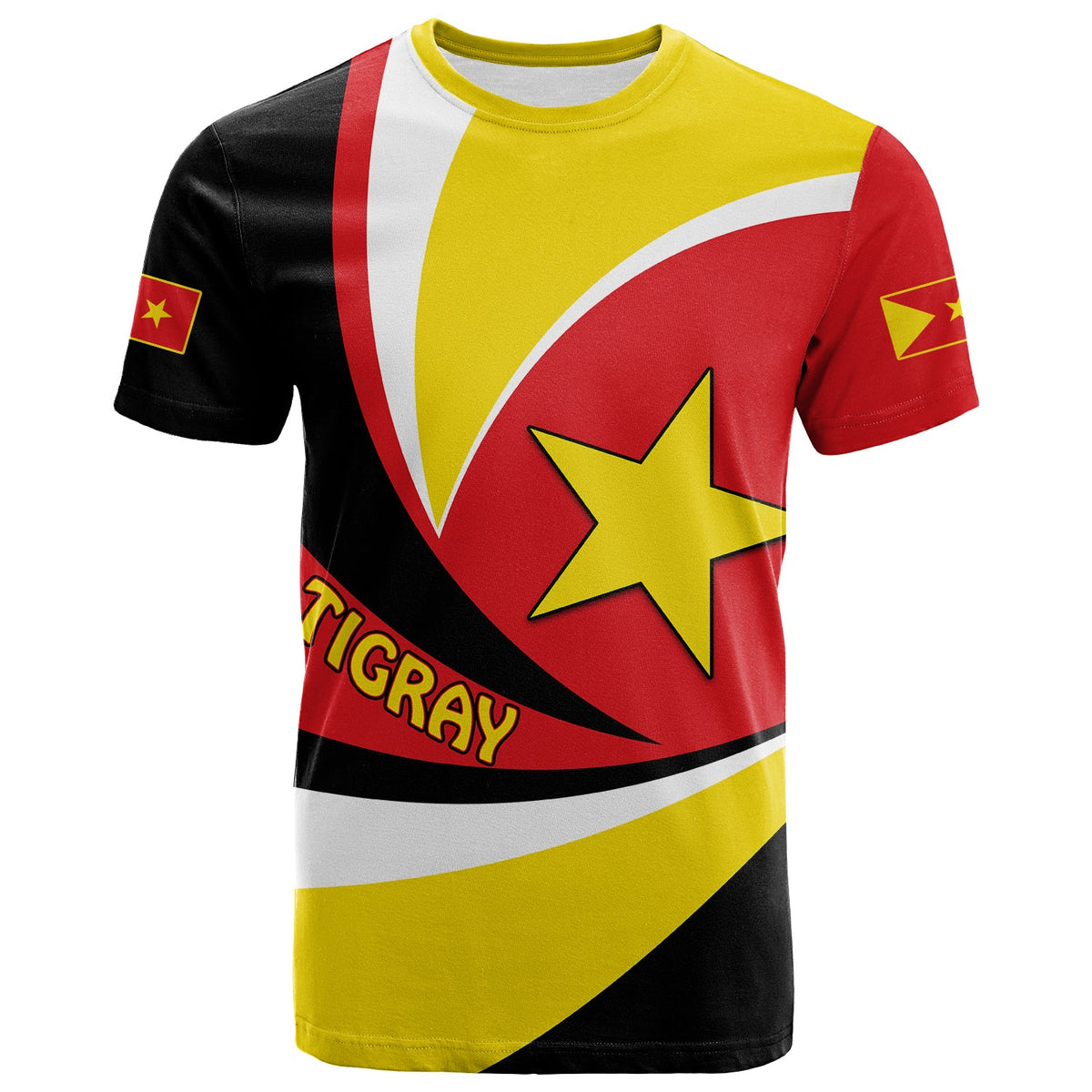 Custom Tigray T Shirt Style Color Flag LT13 - Wonder Print Shop