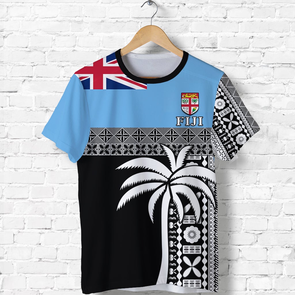 Fiji Tapa Pattern T Shirt Coconut Tree LT13 - Wonder Print Shop