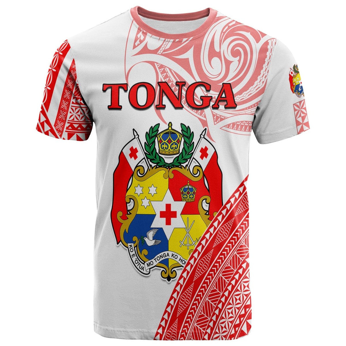 Tonga T Shirt Tongan Pattern Blithesome LT13 - Wonder Print Shop