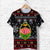 Custom Kenya Christmas T Shirt Shield mix African Pattern LT13 - Wonder Print Shop