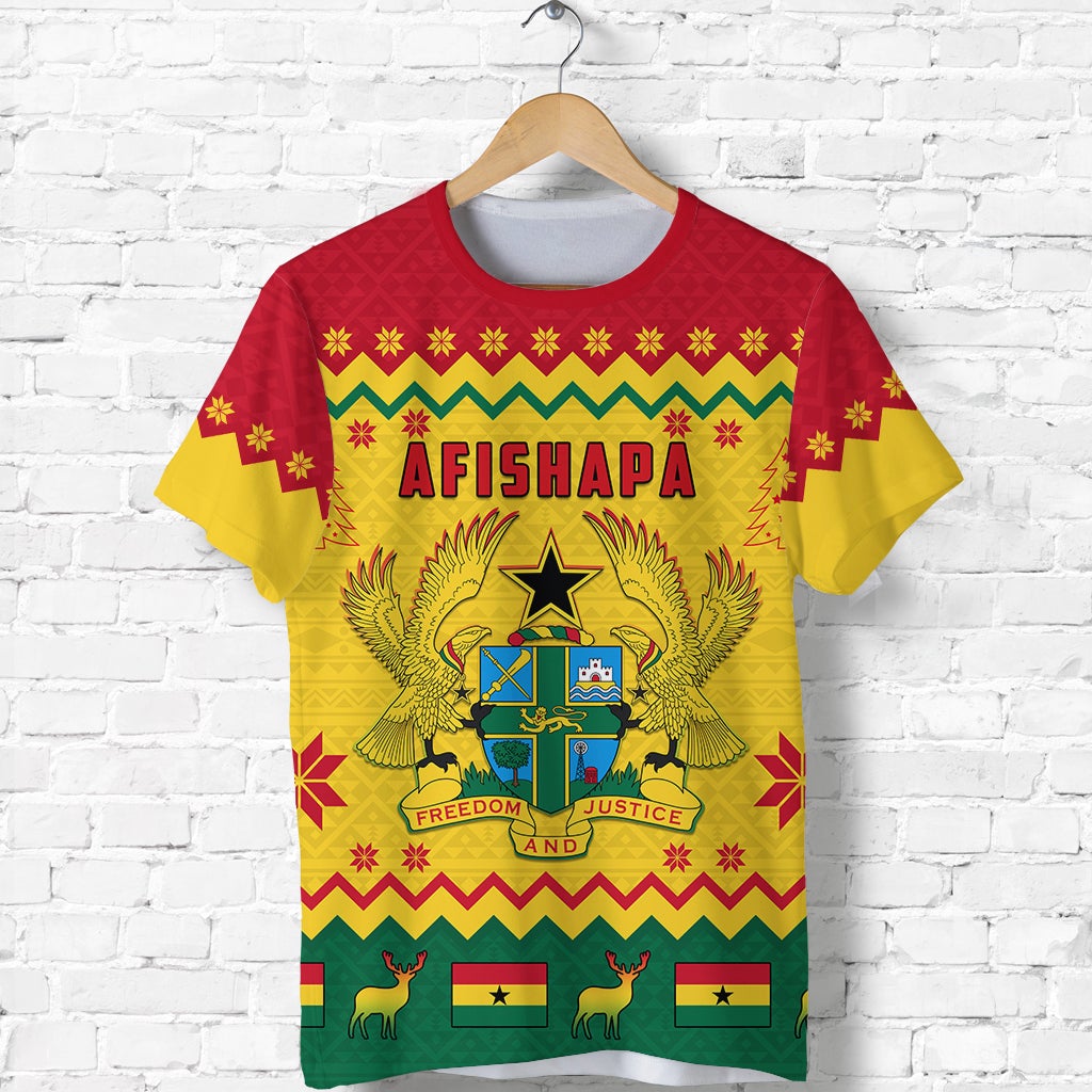 Ghana Christmas T Shirt African Pattern LT13 - Wonder Print Shop