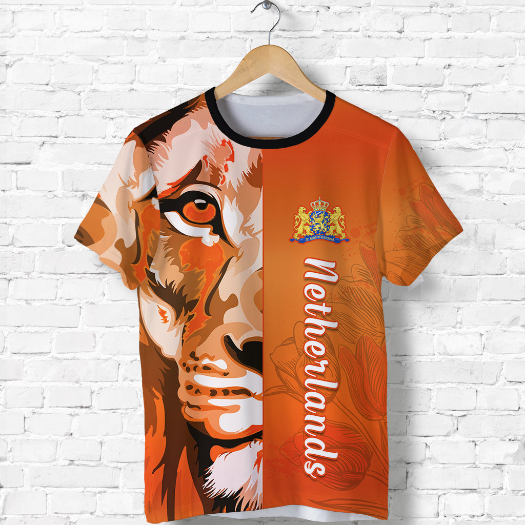 Netherlands T Shirt Style Lusty Dutch Lion LT13 - Wonder Print Shop