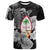 Custom Guam Seal T Shirt Polynesian Turtle with Flowers Version White LT13 - Wonder Print Shop
