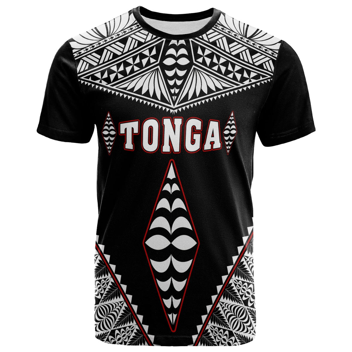 Tonga T Shirt Tongan Kupesi Pattern LT13 - Wonder Print Shop