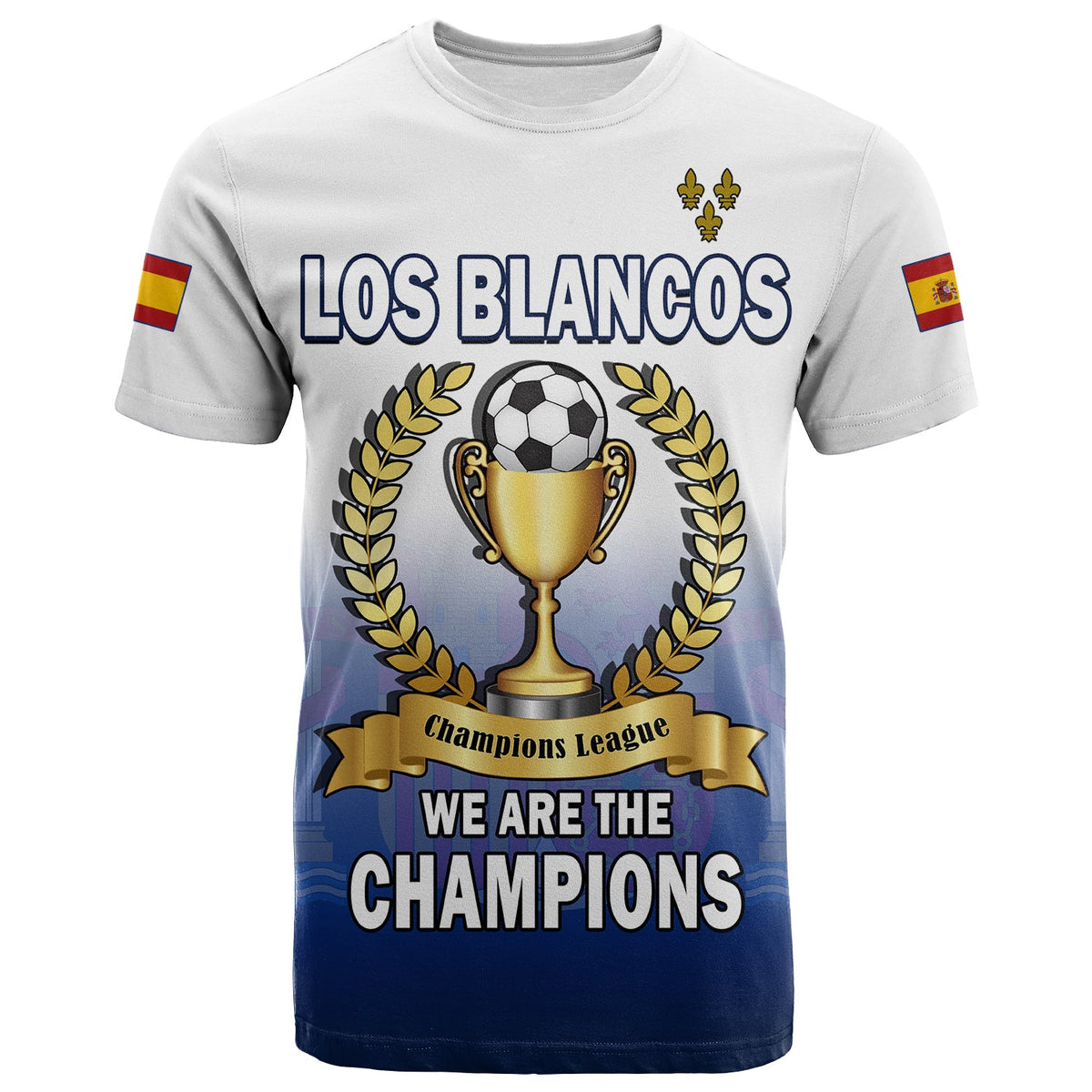 Custom Spanish T Shirt Football 2022 We Are Champions - Wonder Print Shop
