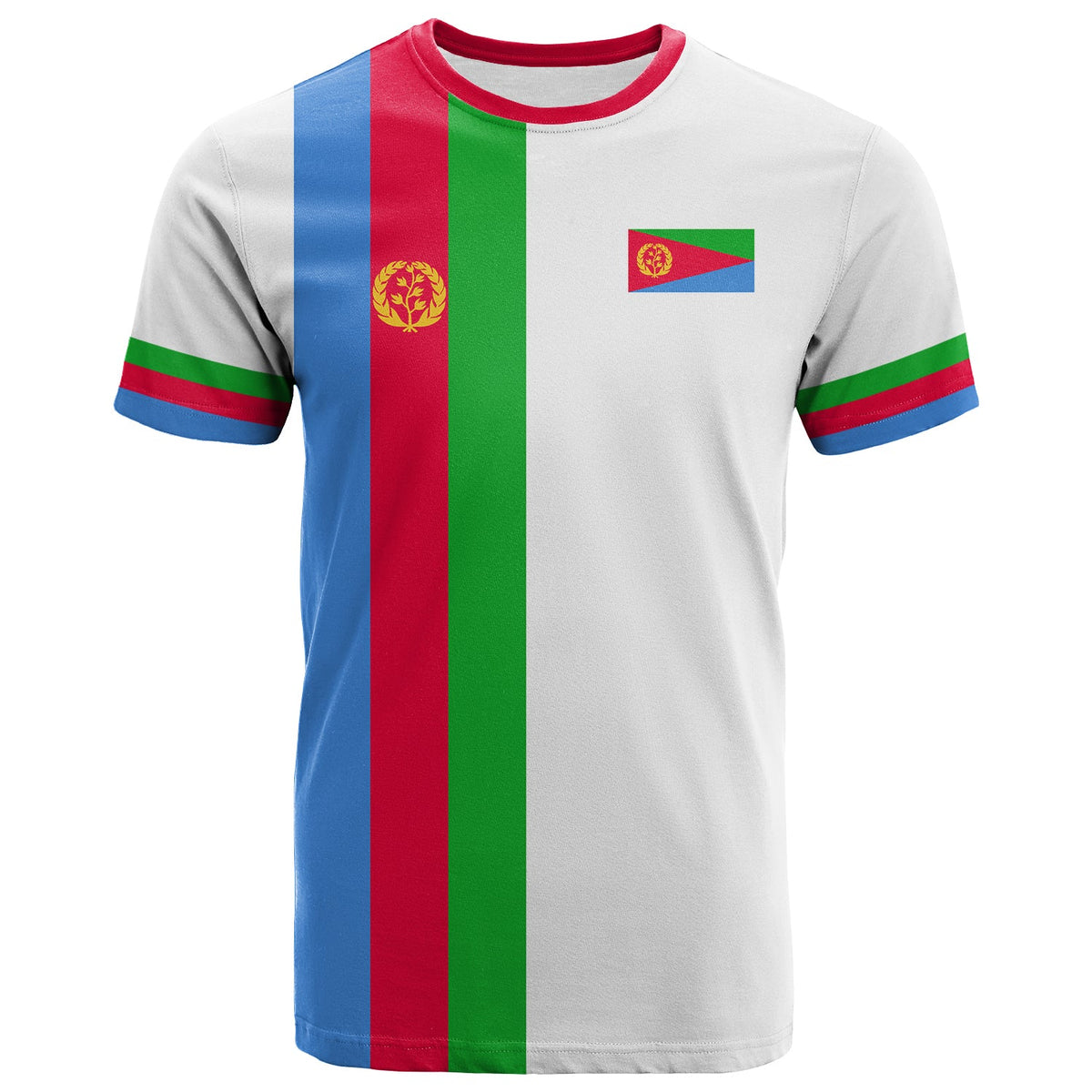 Eritrea T Shirt Striped Sporty Style LT13 - Wonder Print Shop