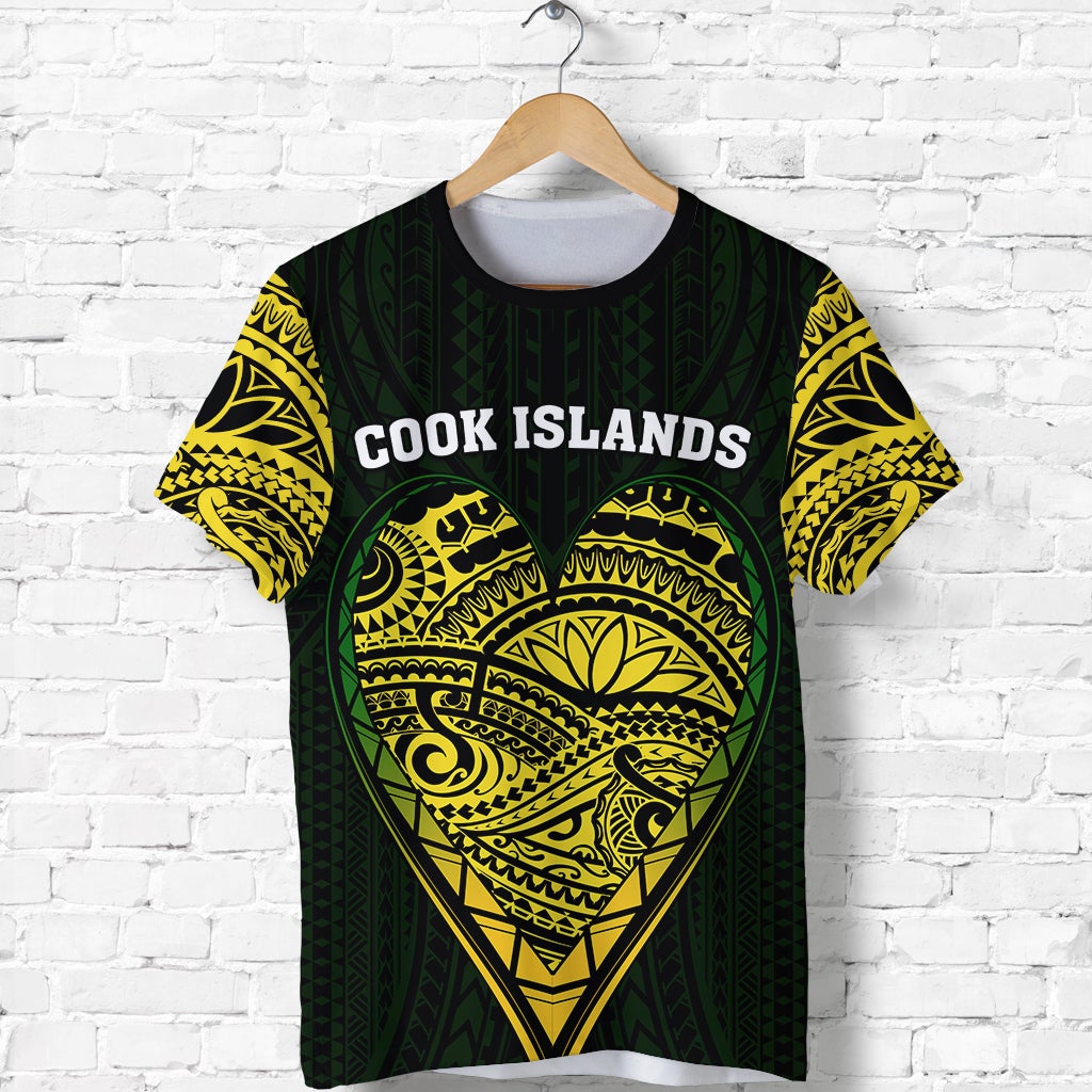 Cook Islands Pattern T Shirt Always In My Heart LT13 - Wonder Print Shop