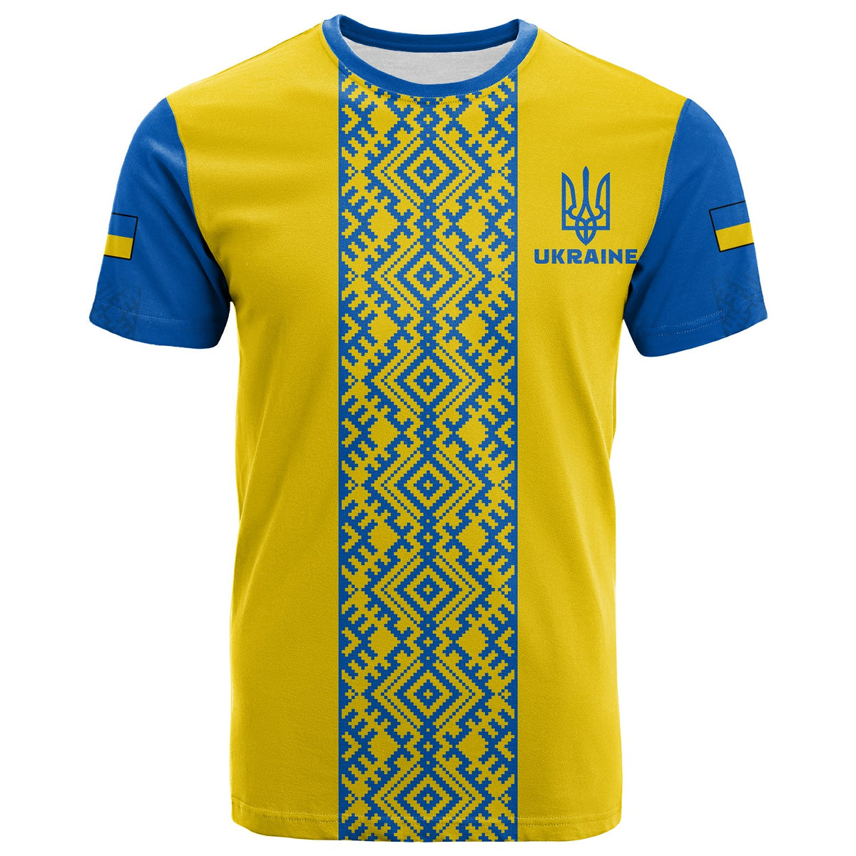 Ukraine T Shirt Ukrainian Pattern LT13 - Wonder Print Shop