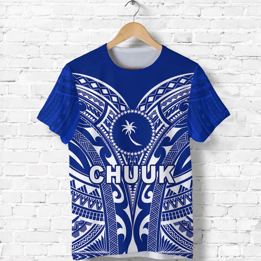 Custom Chuuk T Shirt Micronesia Simple Pattern LT13 - Wonder Print Shop