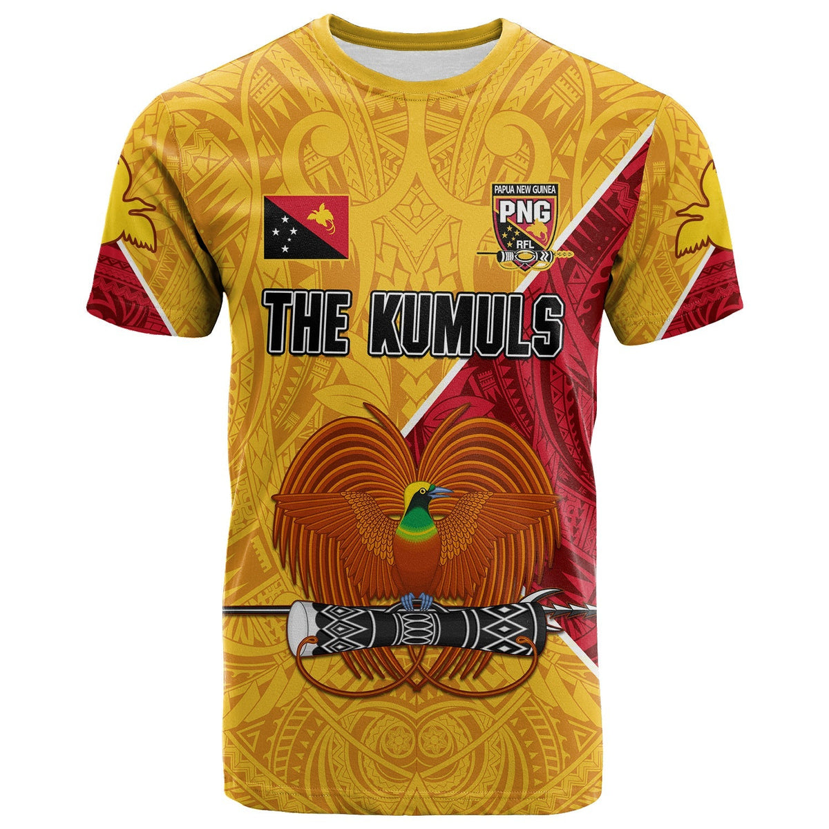 Custom The Kumuls PNG T Shirt Papua New Guinea Polynesian Dynamic Style - Wonder Print Shop