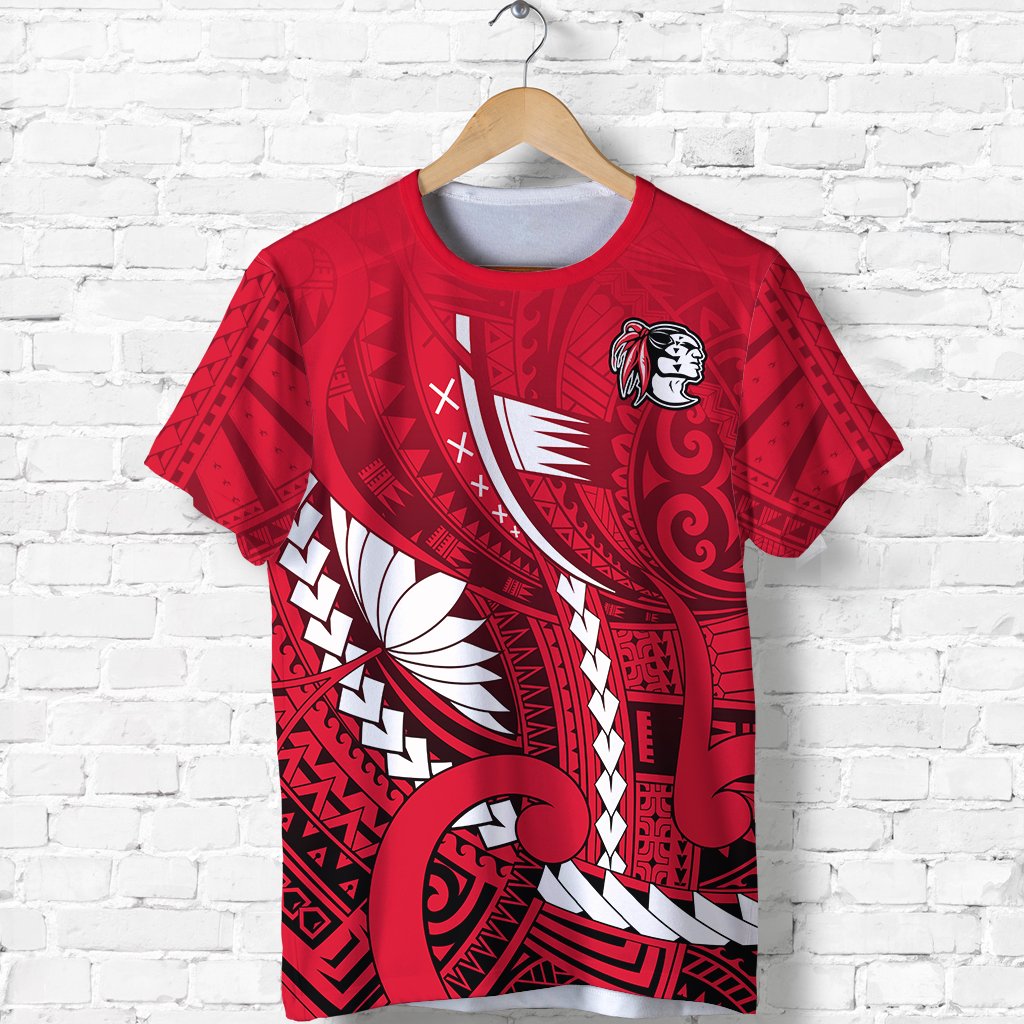 Kahuku Hawaiian School T Shirt Enthusiasm Red Raiders LT13 - Wonder Print Shop