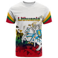 Custom Lithuania T Shirt Polygonal Template Style LT6 - Wonder Print Shop