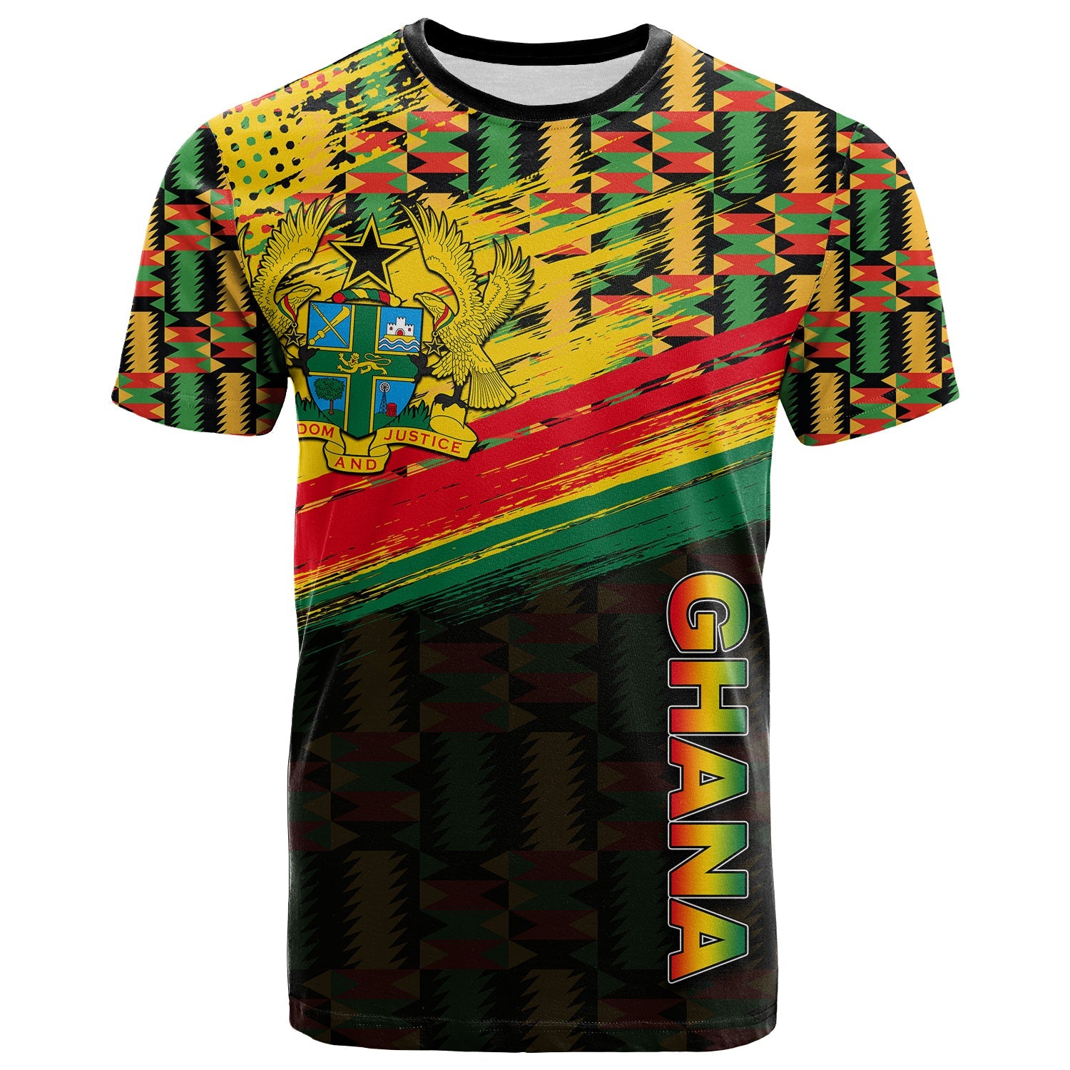 ghana-t-shirt-polygonal