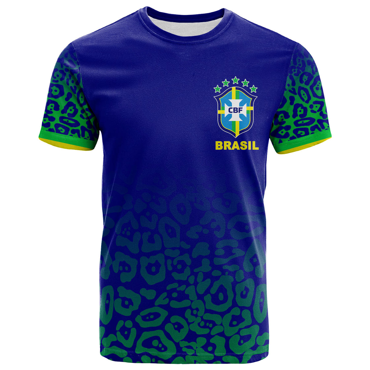 Custom Brazil T Shirt World Cup 2022 LT6 - Wonder Print Shop