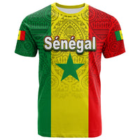 Custom Senegal T Shirt African Pattens LT6 - Wonder Print Shop