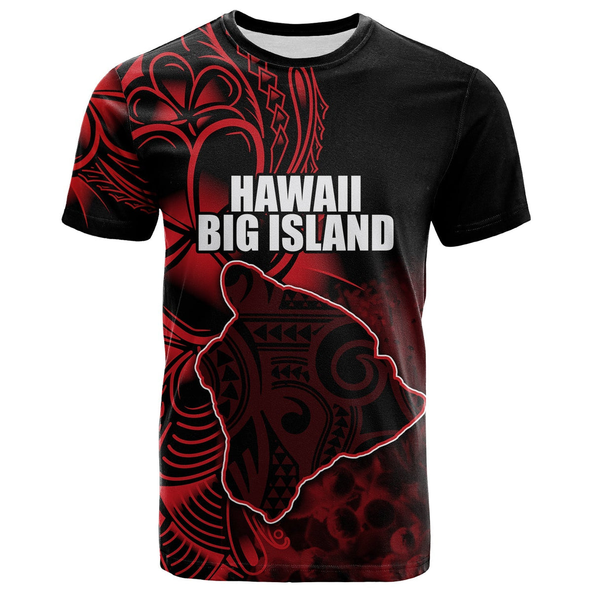 Custom Hawaiian Islands T Shirt The Big Island LT6 - Wonder Print Shop