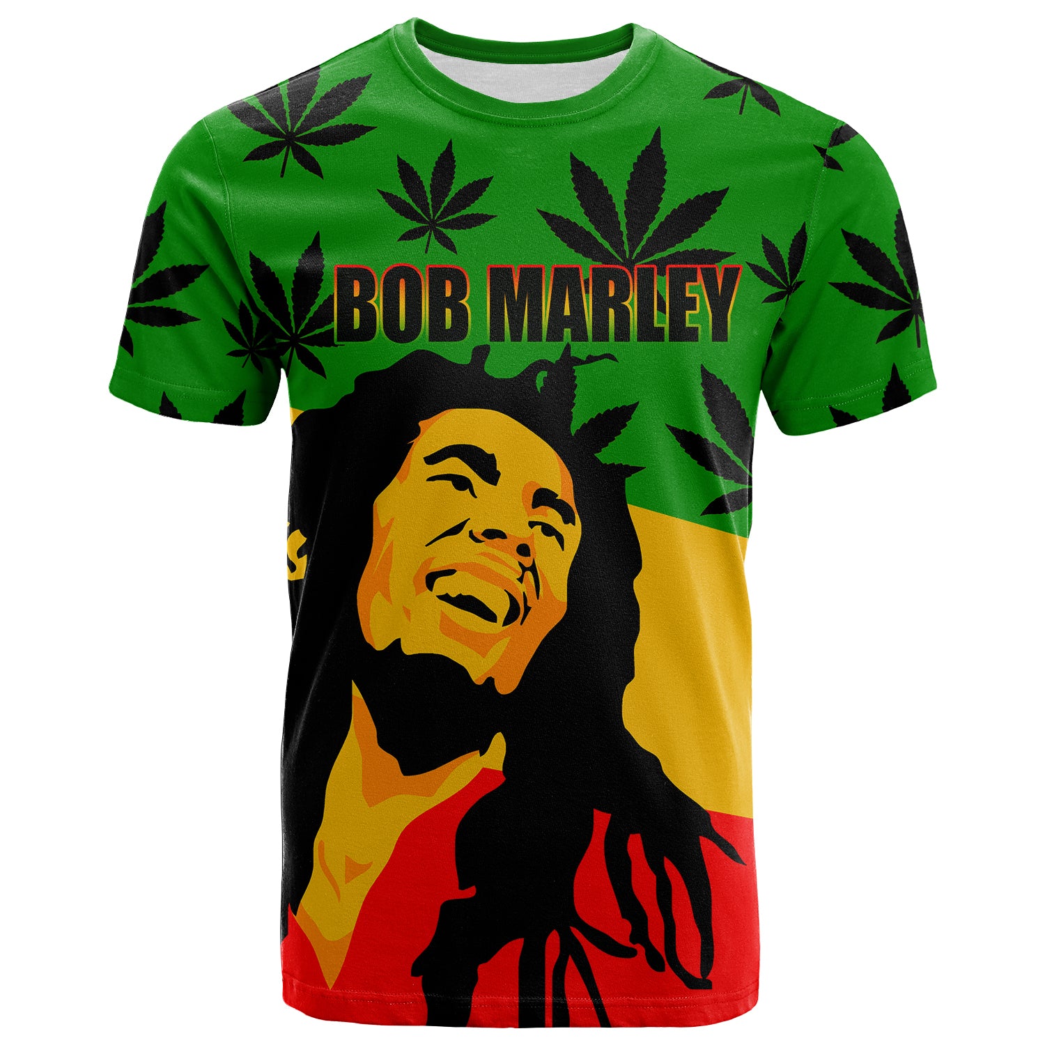 (Custom Personalised) BOB MARLEY - Reggae T Shirt Style