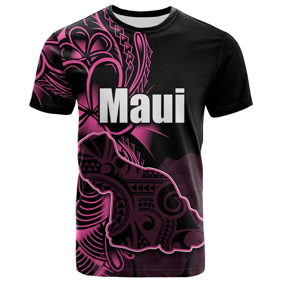 Custom Hawaiian Islands T Shirt Maui LT6 - Wonder Print Shop