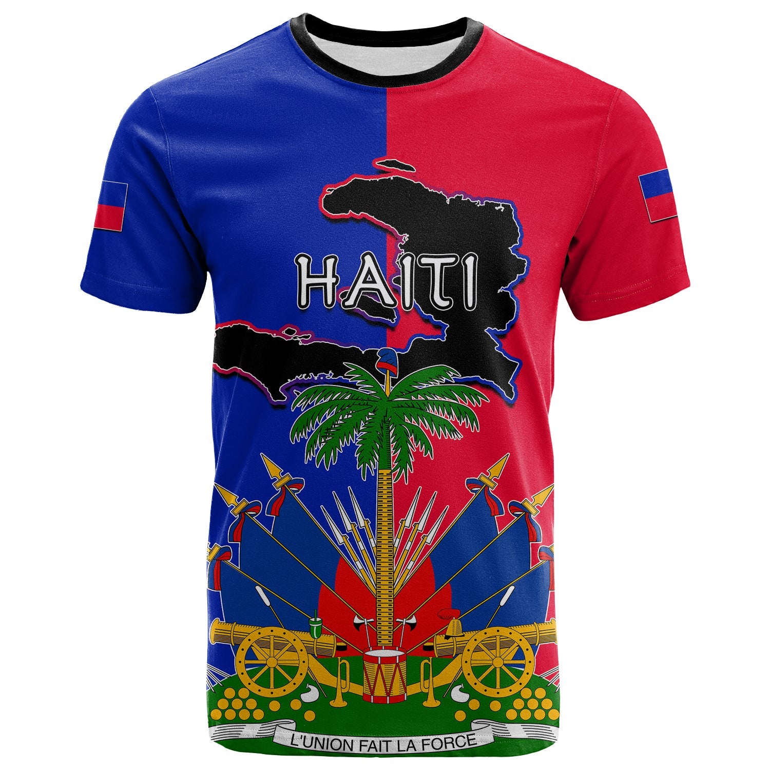 custom-personalised-haiti-t-shirt-flag-style