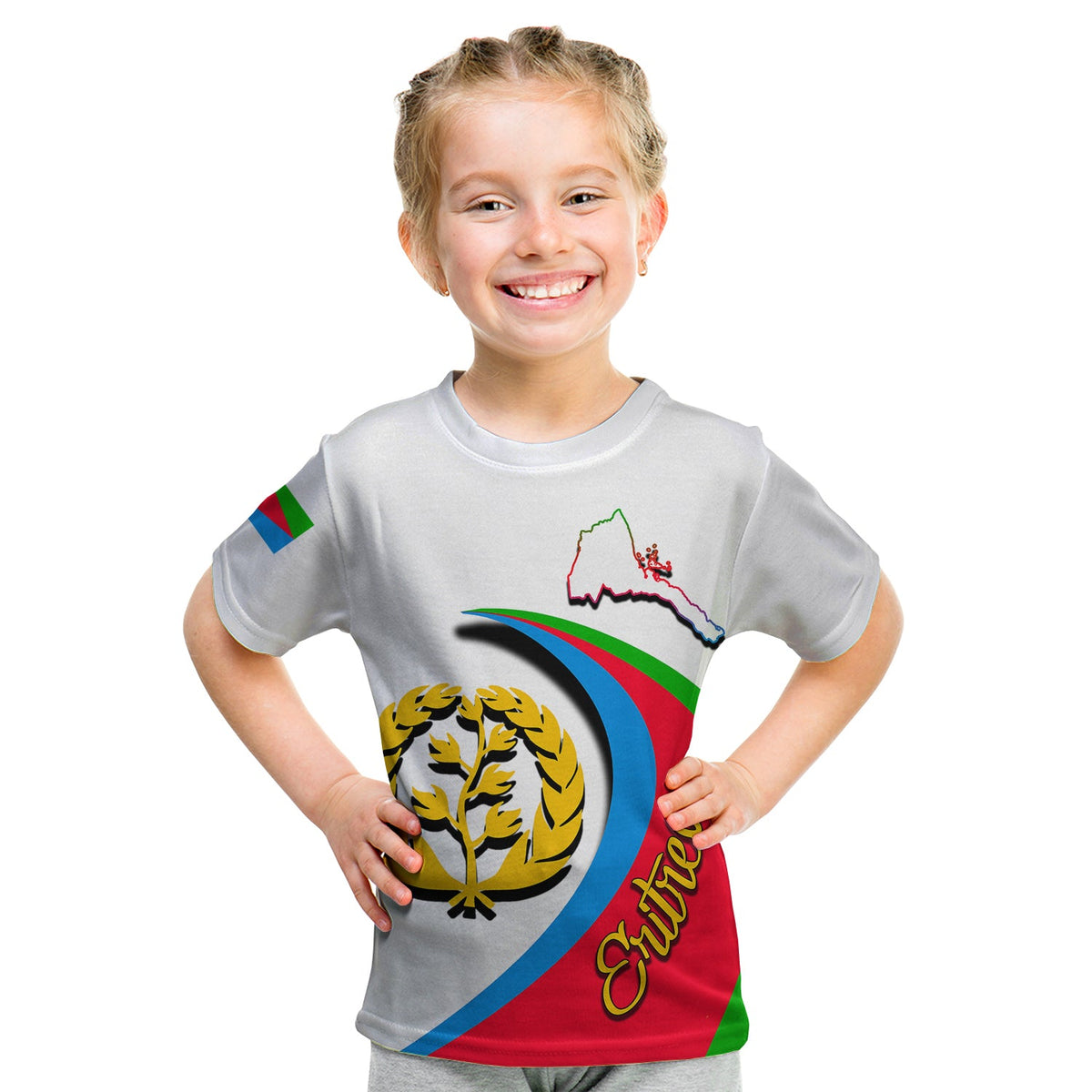 (Custom Personalised) Eritrea Lover T Shirt KID LT6 - Wonder Print Shop