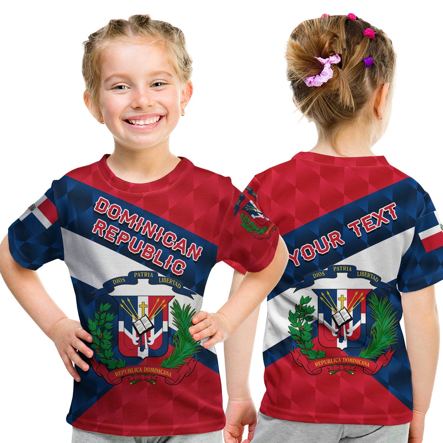 (Custom Personalised) Dominican Republic T Shirt KID Sporty Style LT8 - Wonder Print Shop