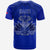 Haiti T Shirt Polynesian Neg Maron Custom Blue Style LT6 - Wonder Print Shop