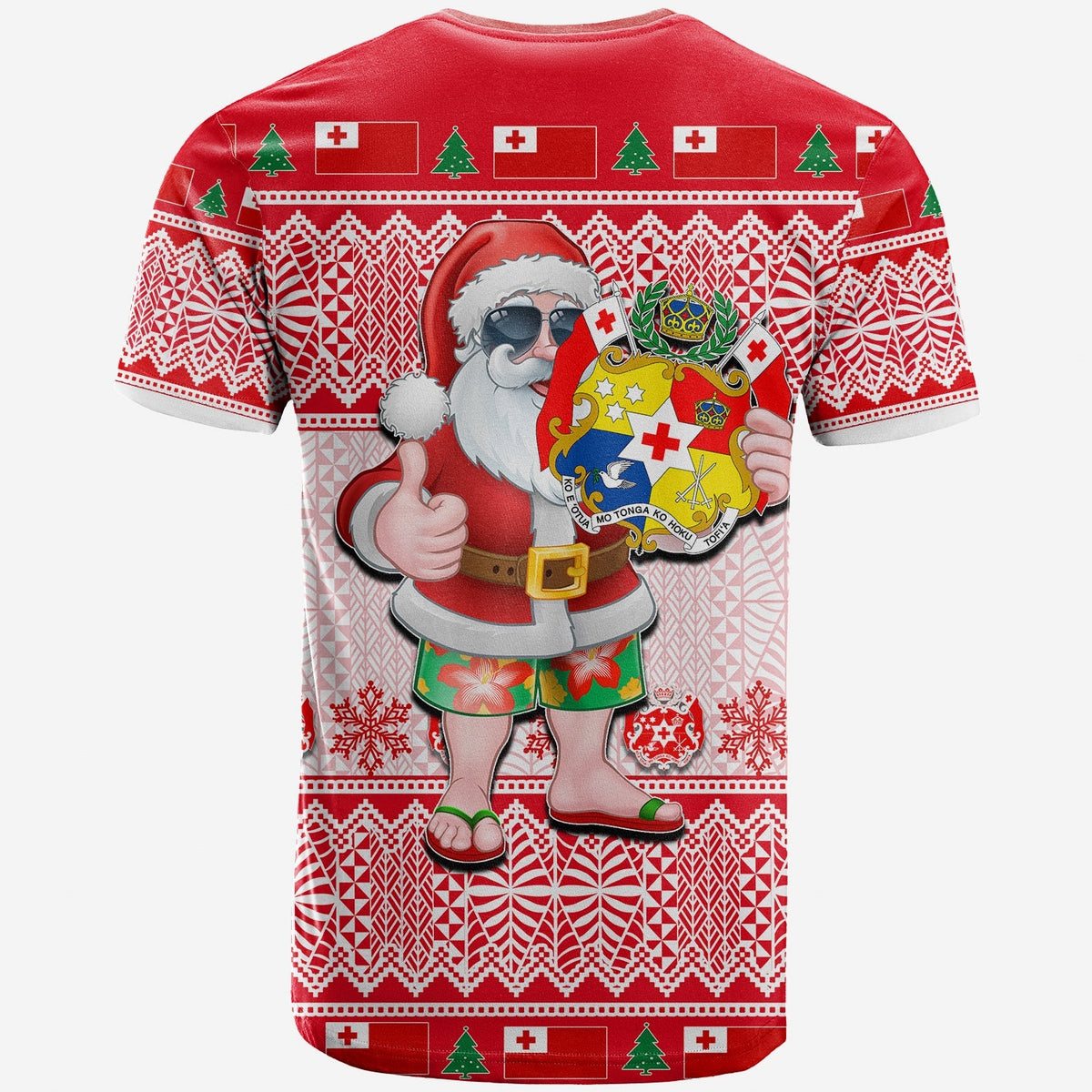 Tonga Christmas T Shirt Cool Santa Claus LT6 - Wonder Print Shop