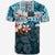 Custom Polynesian Hammerhead shark T Shirt Hawaii Style Blue LT6 - Wonder Print Shop