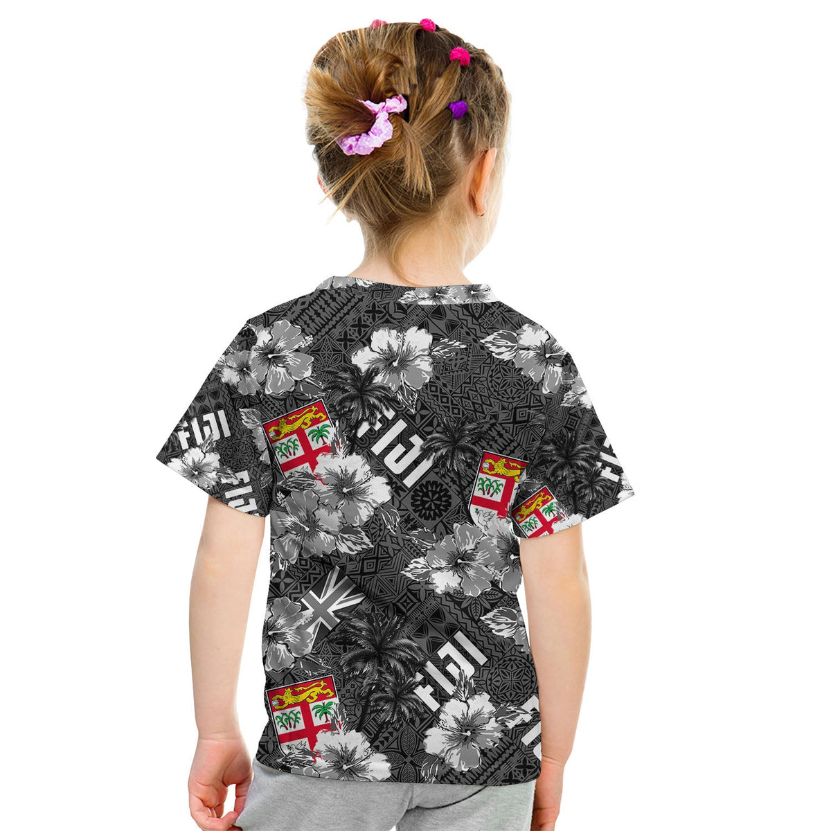 Fiji Hibiscus T Shirt KID Hawaii Style No.3 LT6 - Wonder Print Shop