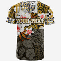 Custom Polynesian Hammerhead shark T Shirt Hawaii Style Gold LT6 - Wonder Print Shop