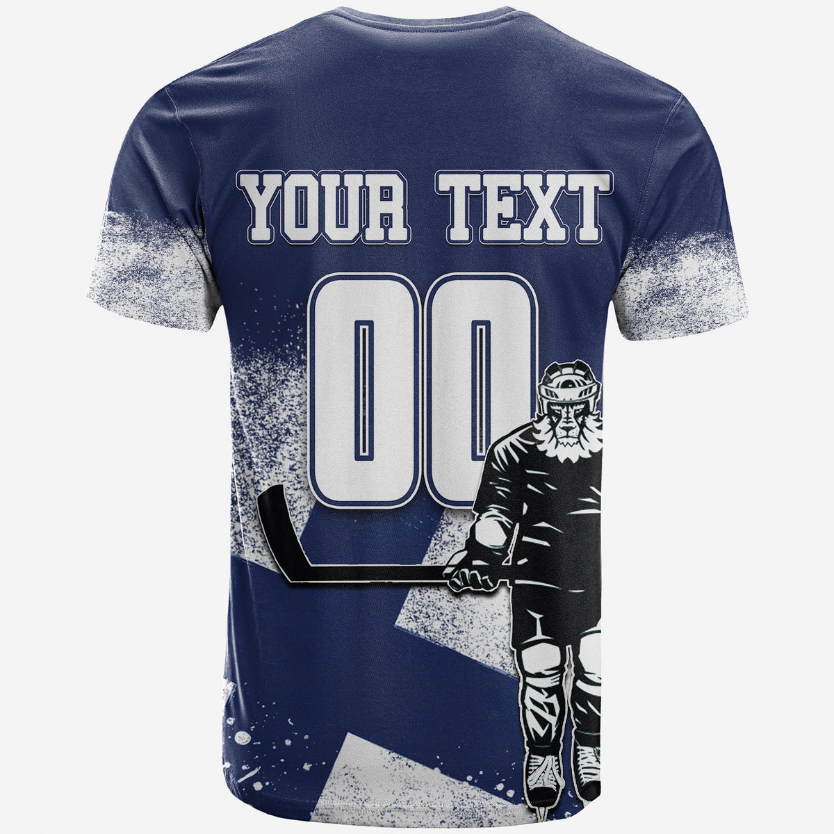 Custom Finland Hockey Suomi T Shirt Flag LT6 - Wonder Print Shop