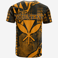 Custom Hawaii Kanaka Map T Shirt Orange Style LT6 - Wonder Print Shop