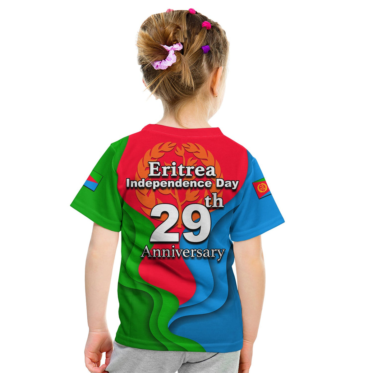Eritrea Independence Day T Shirt KID 2022 Style No.3 LT6 - Wonder Print Shop