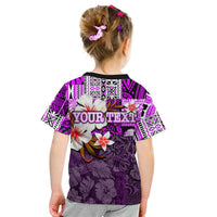 Custom Polynesian Hammerhead shark T Shirt KID Hawaii Style Purple LT6 - Wonder Print Shop
