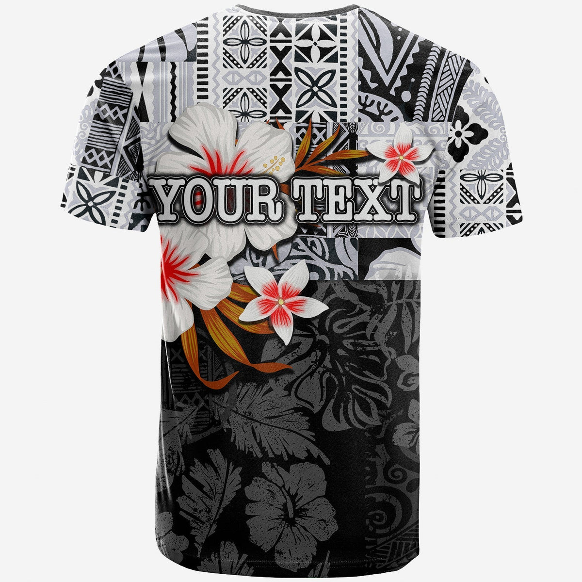 Custom Polynesian Hammerhead shark T Shirt Hawaii Style White LT6 - Wonder Print Shop