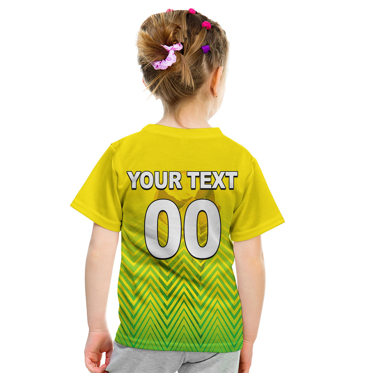 (Custom Personalised And Number) Brasil World Cup 2022 T Shirt KID Sport Style LT6 - Wonder Print Shop