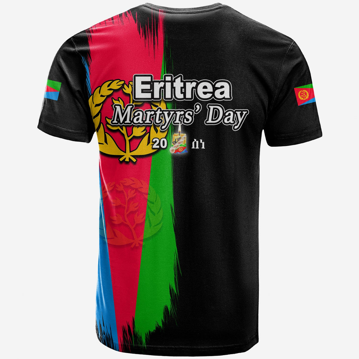 Eritrea Martyrs Day T Shirt In Memory Black Style LT6 - Wonder Print Shop