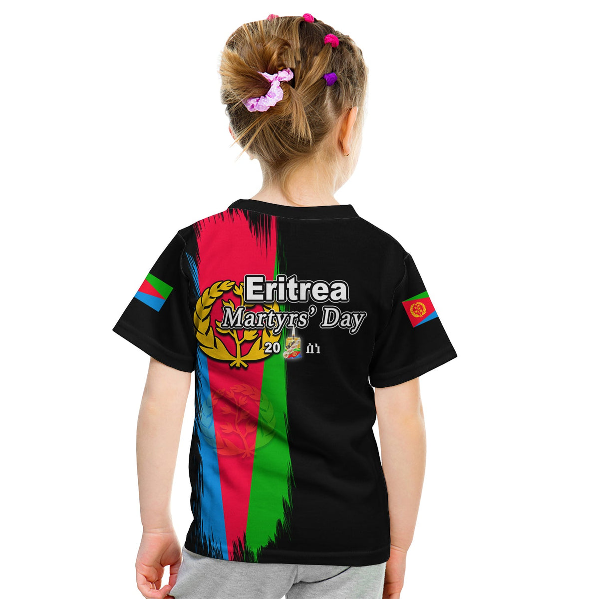 Eritrea Martyrs Day T Shirt KID In Memory Black Style LT6 - Wonder Print Shop