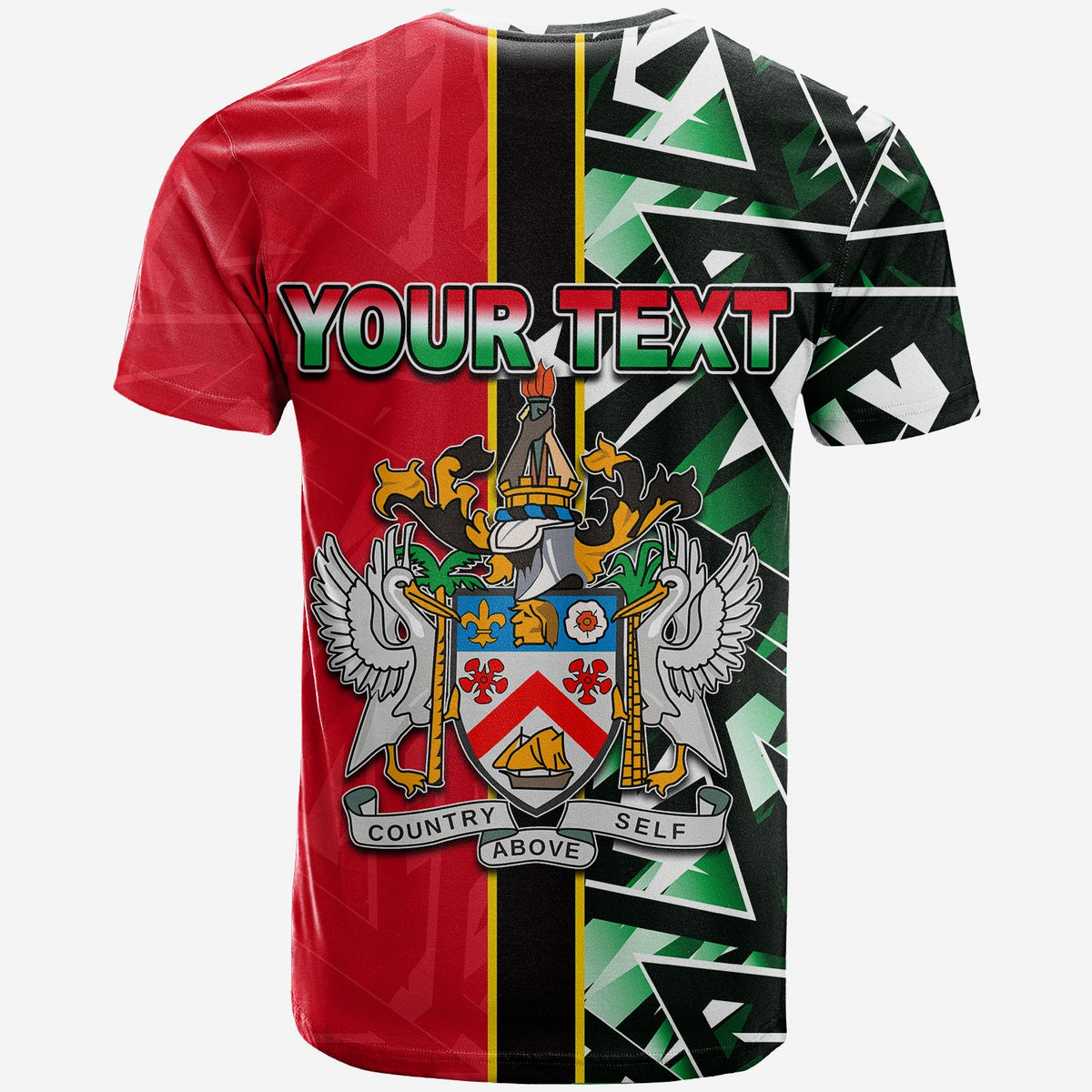 Custom Saint Kitts and Nevis T Shirt Sport Style LT6 - Wonder Print Shop